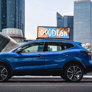 Affichage LED de toit de taxi en couleur pleine P5, Wifi 4G sans fil, affichage LED de voiture de taxi pour la publicité - Product Image 1