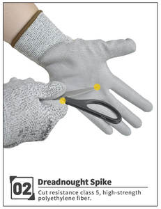 Tig vara soldagem nível 5 homens Luvas anti corte de segurança para o trabalho Prevenção Luvas de Segurança para Construção corte 5 luvas - Product Image 3