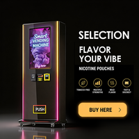 Máquina Expendedora con Verificación de Edad, Diseño Compatible con ADA, Pantalla Táctil, WiFi, 4G LTE, SDK, Pago con Tarjeta, Monedas, Billetes y Código QR, Capacidad para 280 Productos