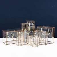 Vente flash de Noël - Boîtes cadeaux pliables en PVC transparent - Boîtes cadeaux carrées en PVC transparent PP PET pour fleurs et bonbons