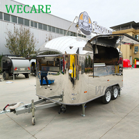 WECARE Remorque Food Truck, chariot à hot-dogs, chariot à churros, cuisine mobile, kebab, pizza, barbecue, hamburger, remorques de restauration rapide entièrement équipées