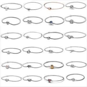 Vente directe du fabricant, vente en gros, <span class=keywords><strong>bracelet</strong></span> en os de serpent classique en laiton plaqué argent avec zircon, <span class=keywords><strong>bracelet</strong></span> DIY pour femmes et hommes, cadeaux - Product Image 2