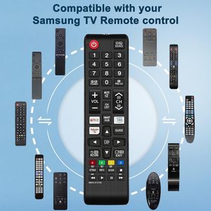 Télécommande universelle pour téléviseur <span class=keywords><strong>Samsung</strong></span> avec boutons Netflix, Prime Video et Rakute <span class=keywords><strong>TV</strong></span> - Code fixe, portée de 10 m, Smart <span class=keywords><strong>TV</strong></span> LED LCD - Product Image 3