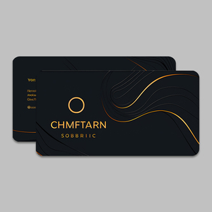 Chuyên nghiệp cá nhân lõm-lồi 3D dập nổi kinh doanh thẻ Holographic dầu-proof tông với tùy chỉnh 3D logo thẻ - Product Image 1