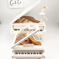 Boîte à musique en plastique grande taille pour piano à queue