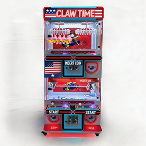 Mini-machine à grue pour 4 joueurs avec accepteur <span class=keywords><strong>de</strong></span> pièces et lecteur <span class=keywords><strong>de</strong></span> <span class=keywords><strong>cartes</strong></span>, jeu d'arcade personnalisé, son réaliste, lumières clignotantes, version anglaise - Product Image 2