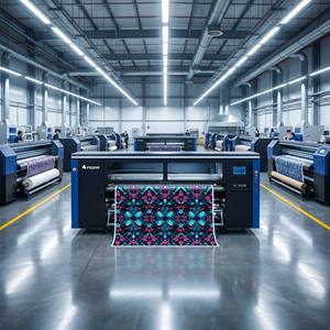 Imprimante à sublimation grand <span class=keywords><strong>format</strong></span> 3,3 m de large, machine d'impression textile de qualité industrielle, RTR (Roll to Roll) I3200, 8 têtes, automatique - Product Image 1