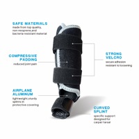 Attelle Professionnelle pour Patte de Chien, Étanche IP67, en Polyester, Soutien Articulaire Carpal Tarsal, pour la Récupération des Blessures, Enveloppement de Patte Arrière ou Avant