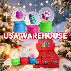 USA Warehouse Mixed Colors Exquisite Christmas <strong>Snow</strong> <strong>Globe</strong> Fidget Toy Fast Rebound Stress Relief Toy for <strong>Children's</strong> Gifts - Product Image 1