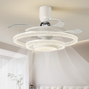 <b>fan</b> lamp new household eye ceiling lamp Italian light luxury high-end living room bedroom ice crack <b>fan</b> lamp - Product Image 1