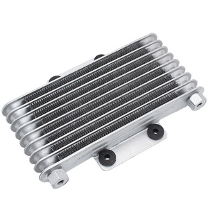 Accesorios de Modificación para Enfriador de Aceite de Motocicleta, Radiador de Aceite para Motor ATV de 125CC-250CC, Modelo Estándar Negro Plateado - Product Image 5