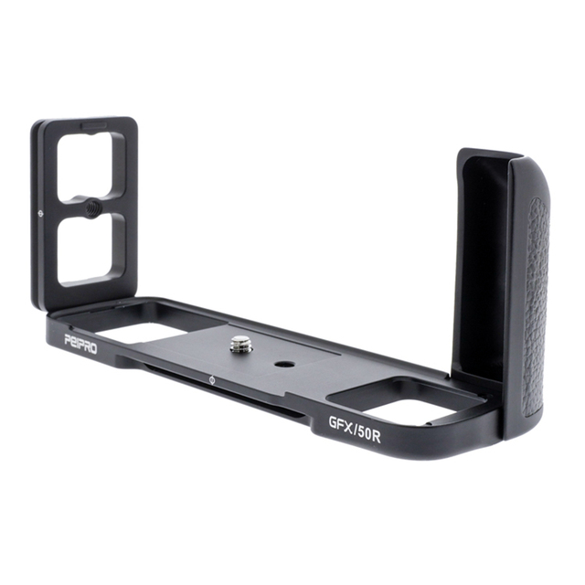 PEIPRO Aviation Alloy Aluminum Quick Release L-plate Bracket Camera Hand Grip for FUJIFILM GFX-50R/GFX50R Camera L-plate