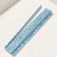 Support de tuiles de mahjong en acrylique marbré vert, plateau à dossier ondulé, support de mahjong en résine de luxe, accent doré, accessoire de jeu haut de gamme