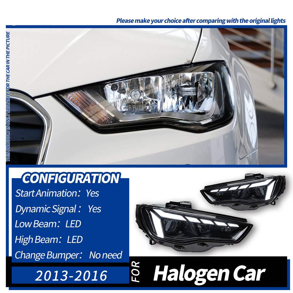 For 13-16 original car halogen no need change bumper