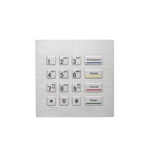 แป้นพิมพ์ตัวเลขอุตสาหกรรม KB-501-120 แบบกำหนดเอง IP65 ป้องกันการงัดแงะ ทำจากสแตนเลส 4x4 16 ปุ่ม สำหรับระบบควบคุมการเข้าออกตู้เอทีเอ็ม - Product Image 4