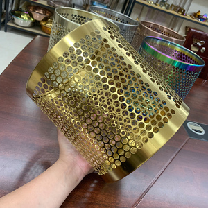 Contenedor de <span class=keywords><strong>basura</strong></span> de malla de acero inoxidable para sala de estar, contenedor de <span class=keywords><strong>basura</strong></span> público, <span class=keywords><strong>cubo</strong></span> de <span class=keywords><strong>basura</strong></span> reciclado - Product Image 2