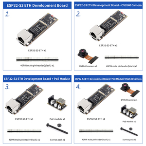 <span class=keywords><strong>ESP32</strong></span>-S3 ETH Entwicklungsboard 240MHz Dual-Core-Prozessor RJ45-Ethernet-Anschluss WLAN & Bluetooth Kamera PoE-Funktion Optional - Product Image 2
