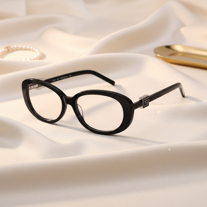 Prêt à expédier – Lunettes <span class=keywords><strong>de</strong></span> <span class=keywords><strong>vue</strong></span> ovales à monture étroite en acétate transparent <span class=keywords><strong>de</strong></span> haute qualité pour femmes, pour usage quotidien - Product Image 1