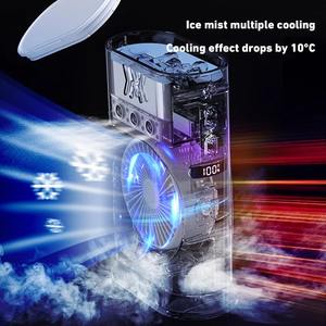 Portable Fan Air Conditioners USB Electric Fan <b>Led</b> Night <b>Light</b> Water Mist Fun Super Strong Wind 3 in 1 Air Humidifier for Home - Product Image 5