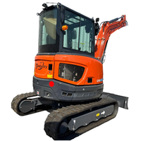 Mini-excavatrice sur chenilles CFG40UF AGT 4 tonnes à prix d'usine avec moteur hydraulique et godet, micro-pelleuse pour usage agricole
