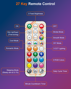 DUSKTEC نوعية جيدة الذكية مصباح ملون الملونة الدافئة ضوء لمبة نموذج Led لمبات الديكور - Product Image 2