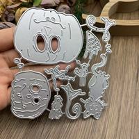 Matrices de découpe tête de citrouille d'Halloween, découpeuse artisanale pour décoration en papier, outillage de gravure en acier au carbone pour gaufrage