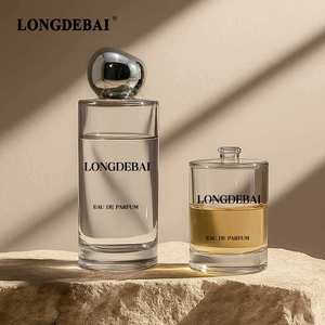 Wholesale Tall Cylindrical <b>Perfume</b> Spray Bottle 30ml 50ml 100ml Thick Base Glass <b>perfume</b> bottle Scent <b>Container</b> With cap - Product Image 1