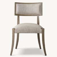 Mobilier de restaurant style américain rétro en bois massif chaises de salle à manger villa modèle mobilier de chambre personnalisable