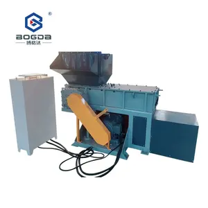 Bogda tự động trục đơn dài nhựa HDPE Ống Shredder Máy Nghiền Máy Nghiền