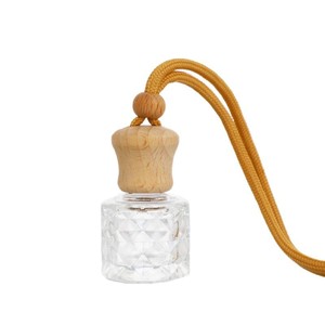 Portable Round Glass Car Air Freshener Perfume <b>Bottle</b> for Car Decorate Fragrance Outlet - Product Image 5