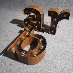 Lettres lumineuses <span class=keywords><strong>vintage</strong></span> à haute luminosité, lettres à ampoules LED, lettres à ampoules autoportantes, enseignes à ampoules - Product Image 5