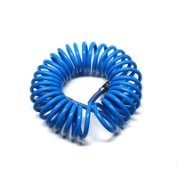 Camion rentable Pu tressé enroulé Tube ressort pneumatique spirale compresseur Air tuyau assemblage pour Semi-remorque