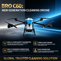 Nettoyeurs haute pression BROUAV prêts à être expédiés, compatibles avec les drones de nettoyage industriels, assemblage rapide sur site