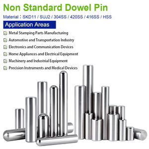 Дюбели различных размеров, стандарт ISO, из нержавеющей стали 304, цилиндрические металлические дюбели, малые металлические дюбели, стальные дюбели - Product Image 2