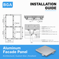 Panneaux de mur-rideau en aluminium anodisé pour façade extérieure de bâtiment, mur-rideau en aluminium pour hôpital, moderne et sur mesure