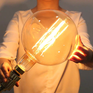 酒店G200 G300巨型爱迪生灯丝16W E26底座铝灯体A60选项4W 5W 9W超大LED复古灯泡 - Product Image 6