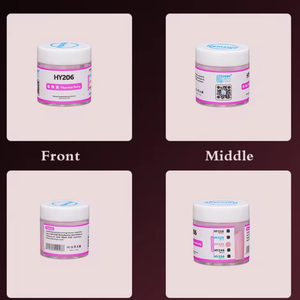 Halnziye HY204 HY206 HY208 HY2010 8.0w/mk pâte thermique en baignoire 1kg pour refroidissement rapide GPU RAM machine de minage - Product Image 3