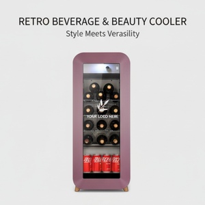 Vinopro Low Noise Temperature Display Glass Retro Wine Cooler 50l 22 Bottles Beverage <b>Fridge</b> Wifi Smart Refrigerator Cooler - Product Image 6