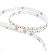 Bande lumineuse intelligente adressable Cri90+ sans points, dimmable, 24V, 120 LED, pleine couleur, PWM analogique RGBW, pour vitrines
