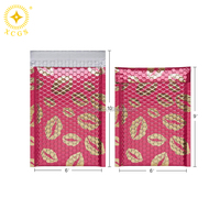 Enveloppes personnalisées en gros, imprimées, noires mates, avec film métallique, enveloppes à bulles, protection contre les chocs, sacs de livraison