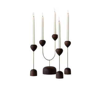 Bougeoir de table en bois fait à la main de Style classique pour la fête de mariage événements de noël décoration de la maison cadeau pour vivre - Product Image 3