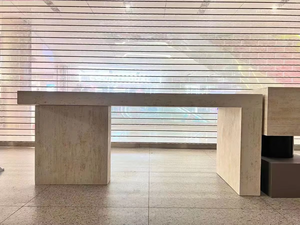 <span class=keywords><strong>Table</strong></span> d'exposition îlot moderne à panneaux de forme spéciale <span class=keywords><strong>avec</strong></span> rangement et plateau de vanité pour magasins de vêtements féminins, centres commerciaux et hôtels - Product Image 6