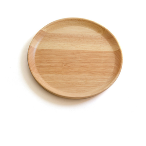 Assiettes rondes en bois Logo gravé japonais, plateau de service de cuisine en caoutchouc de haute qualité écologique gâteau Sushi plats à Sushi, assiette à dîner de cuisine 1 pièce - Product Image 3