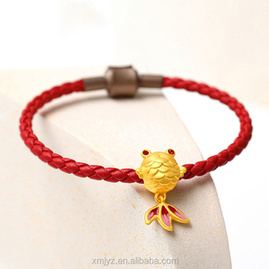 Collar de Oro de Dubái con Diseño de Pez <span class=keywords><strong>Ponyo</strong></span>, Bañado en Latón con Oro de 14K, Pequeño Pez Dorado, Ji Yusheng Has You - Product Image 4