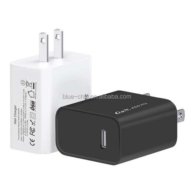 2024 Cell Promotional Us PD45W Adapters Fast Charging Plug Us Portable Mobile Wholesale Type C Wall Charger for Smart Phones
