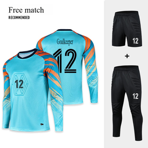 Seragam Kiper Lengan Panjang Luar Ruangan Dewasa Jersey Kiper Sepak Bola Pria Seragam Penjaga Gawang - Product Image 3