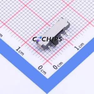 MK-23D33-G2 Slide Switch SMD Switch Double Pole Three Throw Rectangle Pin Header Gull Wing Type 13mm - Product Image 1