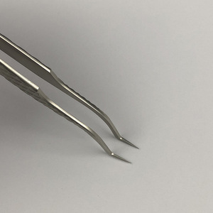 Precision, comfortable, and easy-to-use stainless steel tweezers for eyelash <b>extensions</b>, <b>nail</b> art, and lash grafting; versatile - Product Image 4