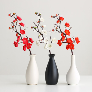 Vase en céramique minimaliste Xin Xinyi, poterie blanche, art moderne, décoration, cadeau de mariage, non verni, DIY, vase à fleurs, style nordique - Product Image 2