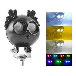 Nuevo Diseño de Faro para Motocicleta, 9-36V, LED, Colorido, Impermeable, Luces Antiniebla de Doble Color, para Auto y Moto, MO-226 - Product Image 3